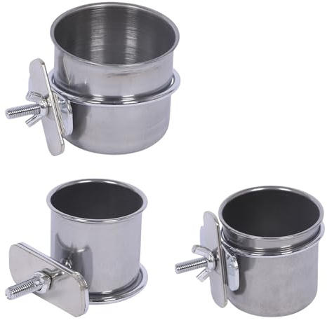 Bol à Oiseaux, Tasse d ' entraînement, Bol d ' Alimentation, Cage à perroquets, Jouet pour calopsittes, perroquets, Jouet de Gymnastique, Tasse d ' Alimentation pour Petits Animaux