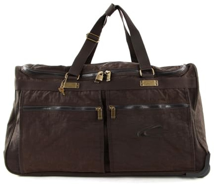 camel active Journey Herren Reisetasche mit Rollen Weekender Groß Braun