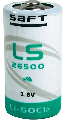 10x Saft LS 26500 3,6V Li-SOCl2 Batterie | 3,6 V Lithium-Thionylchlorid C-Size (Baby) Bobbin Primärzelle mit hoher Energiedichte