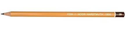 Koh-I-Noor KIN Bleistift 12 Stck. H1500 in Graphit 3B Graphit