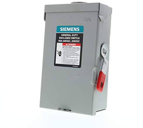 SIEMENS 3P 60A 240V Allzweck-Sicherheitsschalter für den Außenbereich, nicht nutzbar