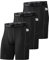 Runhit 3er Pack Herren Kompressionsshorts Mit Tasche - Base Layer Sport Unterhosen Funktionsunterwäsche Tight Kompressionshose Kurz Laufunterwäsche Radlerhose 3XL