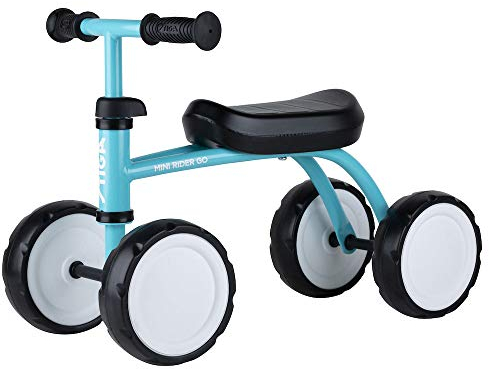 STIGA Mini Rider Go Rutschfahrzeug für Drinnen und Draußen, Kinderfahrzeug ab 1,5 Jahre mit 4 Rädern - Blau