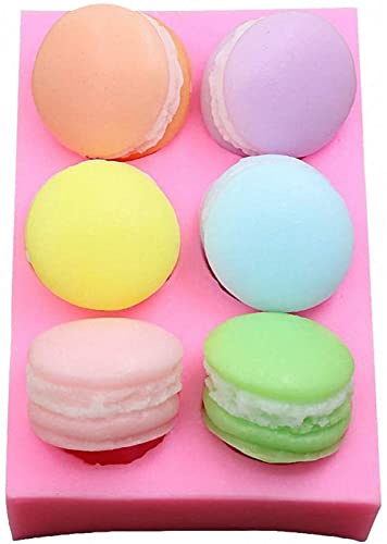 Dubens, stampo in silicone 3D per macaroon e macaron hamburger per decorare torte e cupcake, pasta di gomma, cioccolato, caramelle, argilla polimerica, mini sapone, bomba da bagno