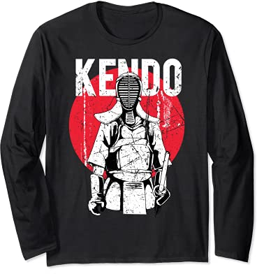 Kendo Japan Samurai Martial Arts Training Langarmshirt