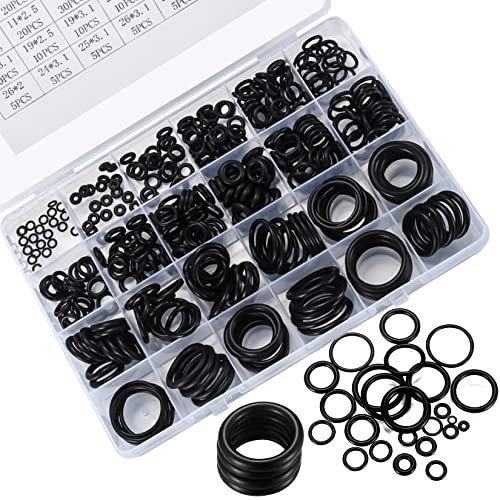 Newoutset 360 Pcs Rubber O-Ring Seal Kit, 24 Sizes, for Plumbing