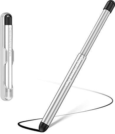 LIULANZ Stylet avec fente pour stylet pour écrans tactiles, stylet capacitif universel haute précision pour iPad, iPhone, tablettes, Samsung Galaxy, tous les appareils à écran tactile (transparent)