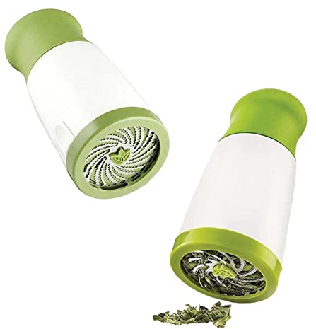 Lot de 2 moulins à épices, coriandre, moulins à herbes, hachoir à légumes, hachoir à ail, sûr et ne blesse pas les mains