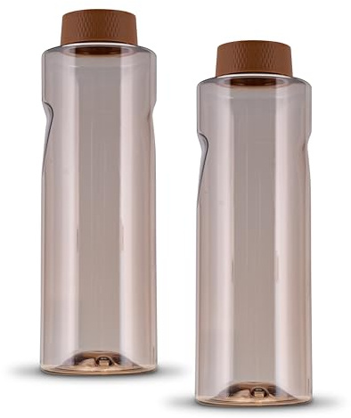 LGL 2 x Trinkflasche 800 ml Kavodrink Premium braun Sportflasche Wasserflasche BPA frei
