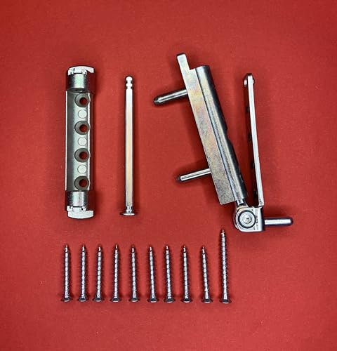 Winkhaus Kit de réparation pour fenêtre en plastique composé de palier d'angle, de roulement à ciseaux pour les séries aktivPilot autoPilot avec kit de fixation (argenté)