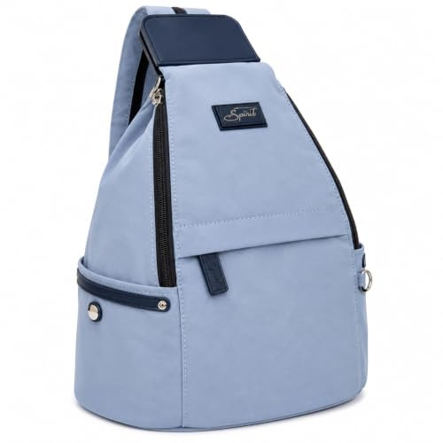 Spirit - Nylon Splash Resistant Backpack - Lightweight and Versatile Rucksack with Multiple Pockets and Adjustable Straps for Comfort - Holiday and Travel Backpack Cornflower Blue & Navy