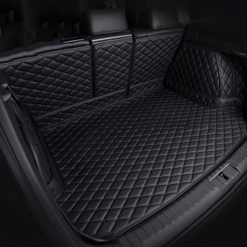 JGBFCBBF Auto Kofferraummatten für VW Tiguan 2009-2016, rutschfest Kofferraumwanne Kofferraum Schutzmatte Kofferraumschutz Interieur ZubehöR,A