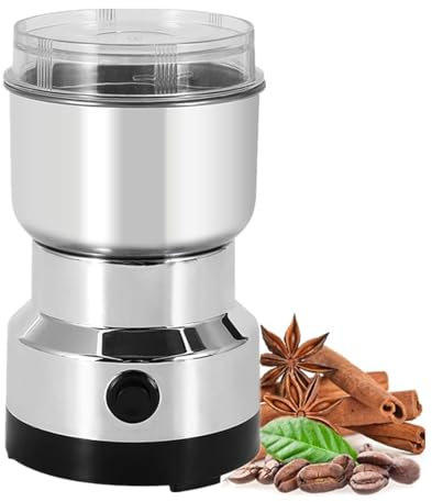 Nicoone Electric Coffee Grinder,150W Multifunctional Mini Smash Machine,300ML Capacity Stainless Steel Grain Mil,Electric Blade Grinders for Dry Materials,Spices,Herbs,Coffee