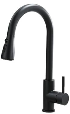 Faucet, Bathroom Sink Faucet, Pull-Out Kitchen Faucet, Single Hole G1/2 Mixer tap, Kitchen Basin Faucet(G1/2,EAKCB-T-M)