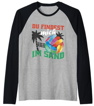Beachvolleyballer Findest mich im Sand Raglan