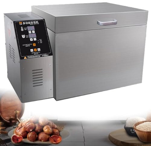 KJHYYPP Machine à rôtir Les Noix électrique, torréfacteur de Grains de café, Tube Chauffant en Acier Inoxydable, température réglable de 0 à 350 ° et contrôle du Temps de 0 à 99 Minutes