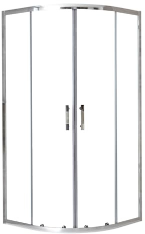 MILANO Chrome Reversible Quadrant Shower Enclosure 700 x 700mm