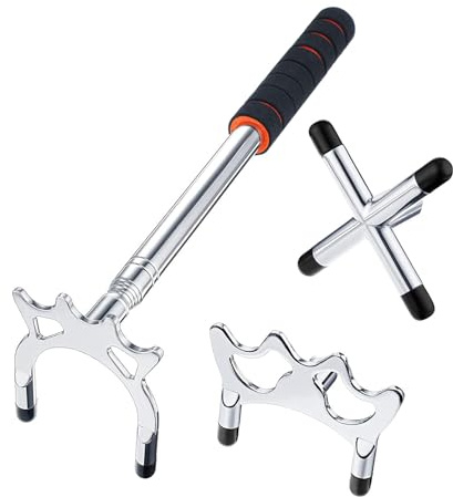 Sinsilvie 3 Stücke Abnehmbarem Messing Brücken Kopf,Billard Queue Versenkbare Billard Queue Stick Brücke Halter