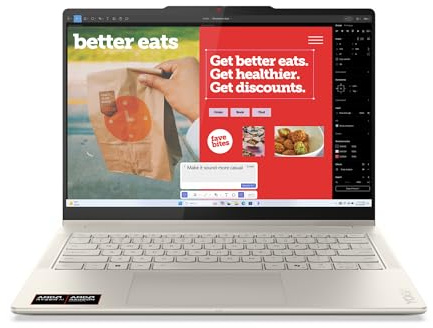 Lenovo Yoga 7 2-in-1 Convertible, 83JR002VGE, 14 Zoll 2.8K OLED Touch-Display, AMD Ryzen AI 7 350, 16GB LPDDR5x RAM, 1TB SSD, Windows 11 Home