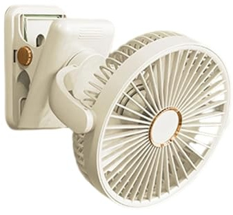 ZYKEJJDDAK Ventilatore a clip oscillante ricaricabile USB 5 velocità regolabili leggero dispositivo di raffreddamento portatile per computer auto silenzioso Usb C ventilatore ricaricabile