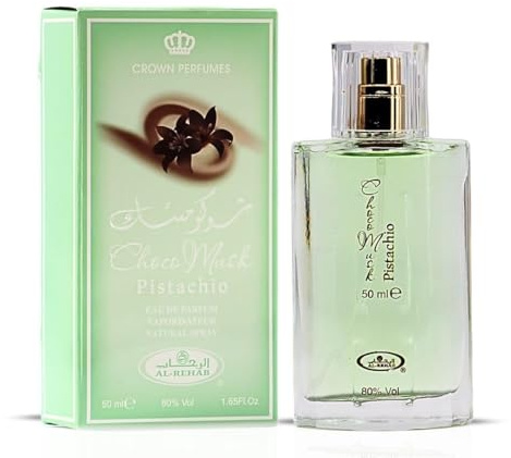 Ayat Perfumes - Eau de Parfum Choco Musk Pistachio – 50 ml – Profumo orientale gourmand – Pistacchio, cacao, vaniglia, ambra – Unisex – Lunga durata – Idea regalo