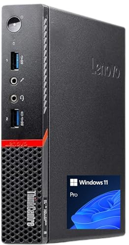 Lenovo - PC M700 | Intel Core i5 6ª Gen | 8GB RAM | 480GB SSD | Windows 11 Pro | Rápido y silencioso | Ideal Oficina o Estudio | Listo para Usar (Reacondicionado) (480, GB, 8, GB)