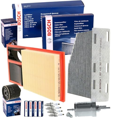 Inspektionspaket | F026400035+1987432397+0451103318+0242236530 passend für 1.4+16V Golf 5 6 Caddy 3 Altea 5P Leon 1P