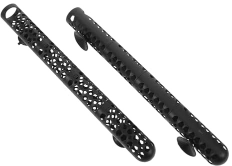 WOONEKY 2pcs Heating Rod Protective Cover Fish Heater Guard Detachable Sleeve Aquarium Heater Protective Cover for Fish Tank