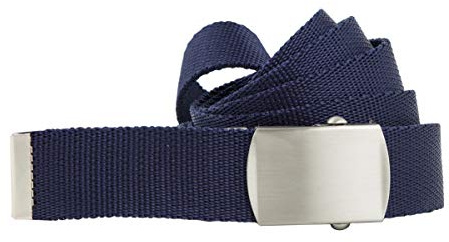 shenky - Longue ceinture en tissu - L 160 x l 3 cm - bleu foncé - 140cm