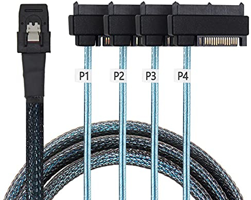 CY Interno 36Pin Mini SAS SFF-8087 Host a 4 SFF-8482 Cavo disco rigido SAS di destinazione