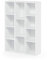 Furinno Luder Libreria reversibile a 11 cubi con scaffale aperto, Bianco