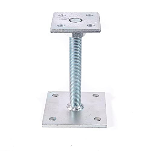 1 x PFOSTENTRÄGER TYP P HÖHE VERSTELLBAR BIS 148 MM STAHL VERZINKT