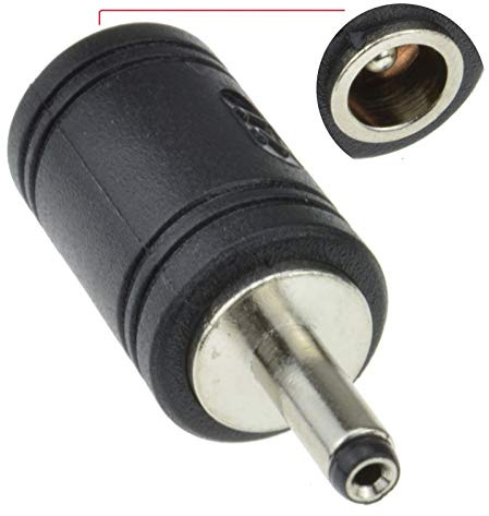 Keple DC Power Adapter 5.5 mm x 2.1 mm to 3.5 mm x 1.3 mm, DC in line socket Female to DC Male Plug, Coaxial Power Converter for CCTV Equipment, Video Surveillance Camera, LED lights, Notebook, PC