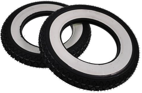 2EXTREME 2X Kenda Weisswand Reifen 3,50x10 51J 4PR TT Satz Keeway Retro China Roller