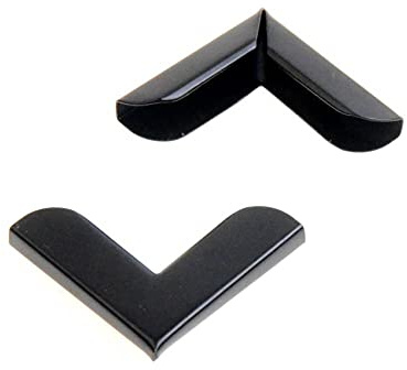Eckschutz Aus Metall 24Pcs Black Book Scrapbooking Alben Menüs Ordner Eckenschutz (Passt 4Mm Dick) 28 * 39Mm