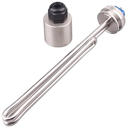 YZ-LIANG whirlpool Dryer Parts 1.5 Tri-clamp 240V 3.5KW Foldback Electric Tubular Heater Immersion Water Heating Element With Stainless Steel Cap