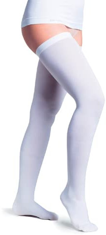 Linphelle Calze Autoreggenti Antitrombo Medicali a Compressione Graduata, Calze Elastiche Antiembolismo per Degenza, Taglia 1