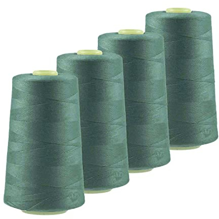 4 x 4572m Qualitäts Overlock-Garn Oeko-Tex Overlock-Nähgarn Polyestergarn, Farbe 741-780