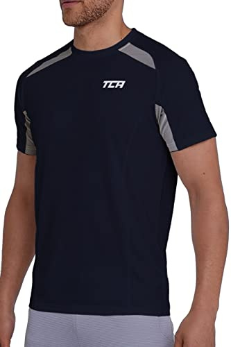 TCA Herr QuickDry Prestanda Löpning Gym Träningstopp - Mörkblå, XXL