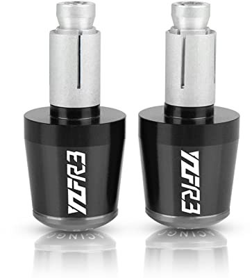 WITTYL Motorrad Motorrad Griff Bar Ends Für Yamaha YZFR3 YZF-R3 2019 2020 2021 2022 2023 22 MM Lenker Griffe Kappe Anti Vibration Silder Stecker Griffende (Color : Black-Gray)