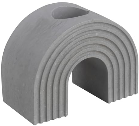 Rayher Silikon Gießform Kerzenhalter Regenbogen, 7,8 x 4 cm, Höhe 6 cm, zum Ausgießen mit Kreativ-Beton, Raysin-Gießpulver, Resin Gießharz, 36149000, grau