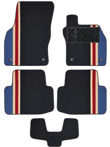 Crokomat Car Mats fit Skoda Octavia MK4 2020 - Present - Deluxe Velour Carpet, Car Floor Mats, Rubber Backing, 5-Piece Set,Car Accessories - For 2020 2021 2022 2023 2024