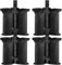 Pesos para Carpas, UieaMsio 4 Piezas Bolsa de Arena, Negro Saco de Arena,Bolsa de Pesos de Doble Costura de Grado Resistente, Sombrilla y Pergola Pop Up,para Carpa de JardíN, Carpa y Sombrilla