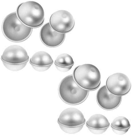 VINTORKY 5pairs Smooth Round Cake Mold Baking Tool Easy Demould Non-Sticky for DIY Craft