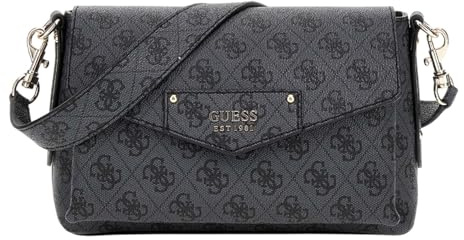 GUESS HWEBG8 39019 Coal Logo Handtasche Synthetik Damen in schwarz-kombi