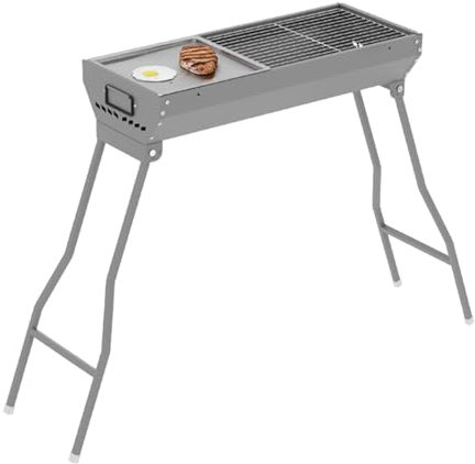 LLMTYO Barbecue au Charbon de Bois Portable en Acier Inoxydable pour fête, Pique-Nique, Voyage, Maison, Camping-Car, Cuisine en Plein air