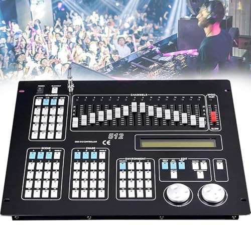 Controller DMX, Console DMX 512, Console di Illuminazione DMX Luci da palco Professionali Controllo miscelatori di luci, Controller di Illuminazione per Discoteca DJ, per concerti scolastici