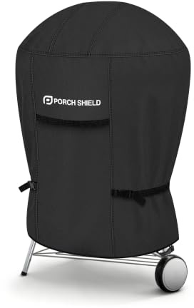 Porch Shield Kamado Joe Grillabdeckung für den Außenbereich, wasserdicht, 600D Rond Smoker Abdeckung, passend für 55,9–61 cm große grüne Eier-Char-Griller Char-Broil und die meisten Kugelgrills, 91,4