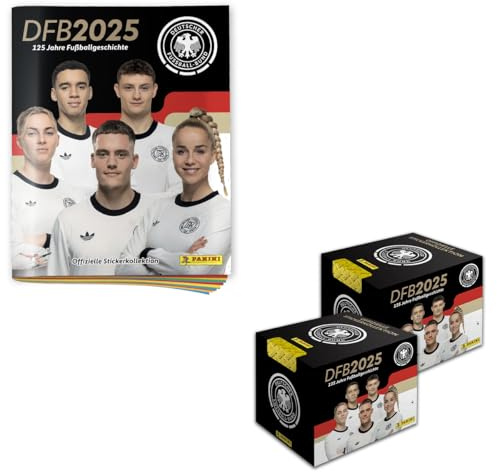 Panini DFB 2025-125 Jahre Fußballgeschichte Stickerkollektion (Mega-Bundle)