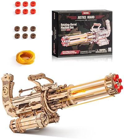 ROKR 3D Holzpuzzle Erwachsene Holzmodelle Bausätze, 3D Puzzle Holz Modellbausätze zum Mechanischen Bauen, Spielzeug mit Gummibändern, Geschenk für Teenager und Erwachsene, LQA01